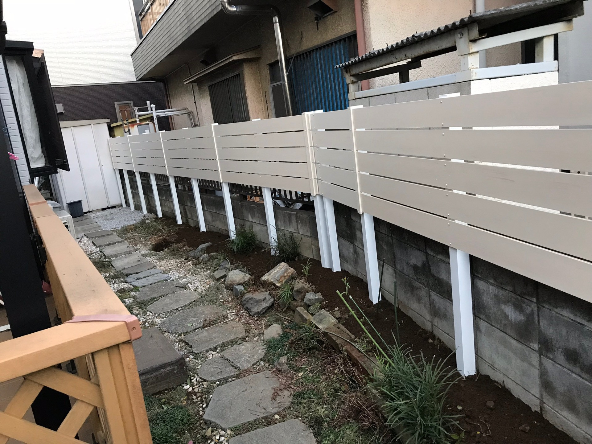 鶴ヶ島市でフェンス工事しました